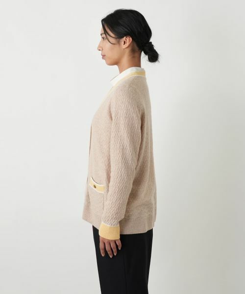 Leilian PLUS HOUSE / レリアンプラスハウス カーディガン・ボレロ | ウォッシャブルカシミヤハート柄カーディガン【25年11月カタログ】 | 詳細20