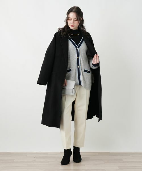 Leilian PLUS HOUSE / レリアンプラスハウス カーディガン・ボレロ | ウォッシャブルカシミヤハート柄カーディガン【25年11月カタログ】 | 詳細4