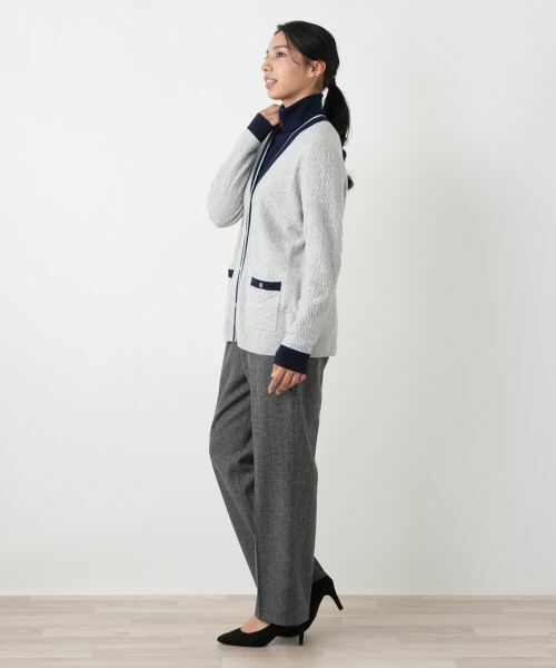 Leilian PLUS HOUSE / レリアンプラスハウス カーディガン・ボレロ | ウォッシャブルカシミヤハート柄カーディガン【25年11月カタログ】 | 詳細8