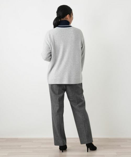 Leilian PLUS HOUSE / レリアンプラスハウス カーディガン・ボレロ | ウォッシャブルカシミヤハート柄カーディガン【25年11月カタログ】 | 詳細9