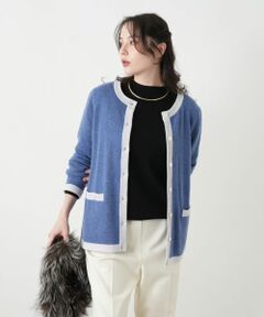 Leilian PLUS HOUSE / レリアンプラスハウス カーディガン・ボレロ | ウォッシャブルカシミヤカーディガン【25年11月カタログ】