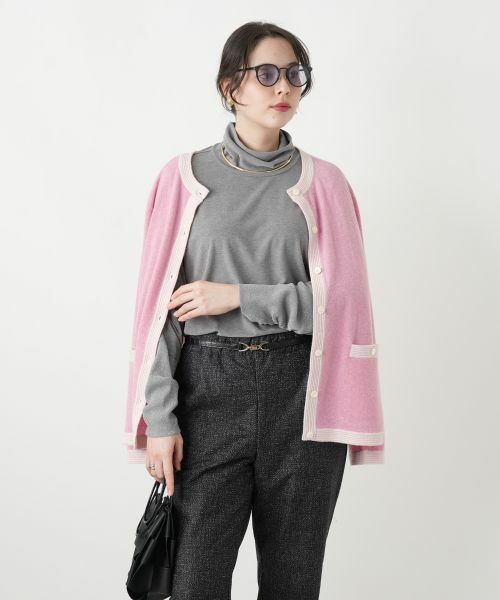 Leilian PLUS HOUSE / レリアンプラスハウス カーディガン・ボレロ | ウォッシャブルカシミヤカーディガン【25年11月カタログ】 | 詳細1