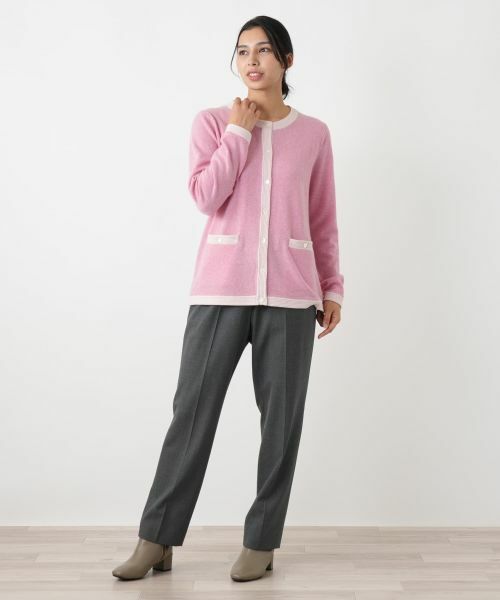 Leilian PLUS HOUSE / レリアンプラスハウス カーディガン・ボレロ | ウォッシャブルカシミヤカーディガン【25年11月カタログ】 | 詳細6