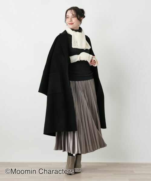 Leilian PLUS HOUSE / レリアンプラスハウス マフラー・ショール・スヌード・ストール | ムーミン カシミヤミニマフラー【25年11月カタログ】 | 詳細4