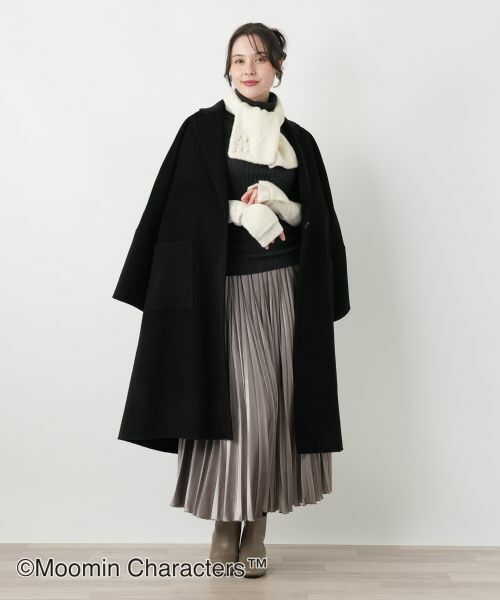 Leilian PLUS HOUSE / レリアンプラスハウス マフラー・ショール・スヌード・ストール | ムーミン カシミヤミニマフラー【25年11月カタログ】 | 詳細5