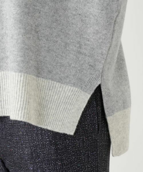 Leilian PLUS HOUSE / レリアンプラスハウス ニット・セーター | 配色ニットプルオーバー | 詳細13