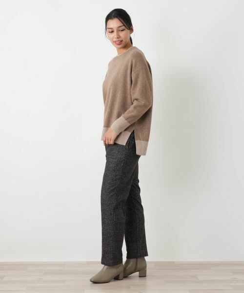 Leilian PLUS HOUSE / レリアンプラスハウス ニット・セーター | 配色ニットプルオーバー | 詳細2
