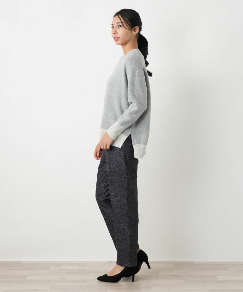 Leilian PLUS HOUSE / レリアンプラスハウス ニット・セーター | 配色ニットプルオーバー | 詳細5