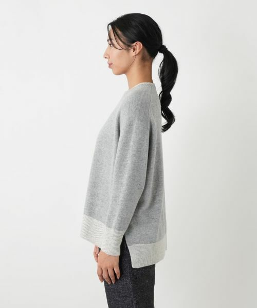 Leilian PLUS HOUSE / レリアンプラスハウス ニット・セーター | 配色ニットプルオーバー | 詳細8