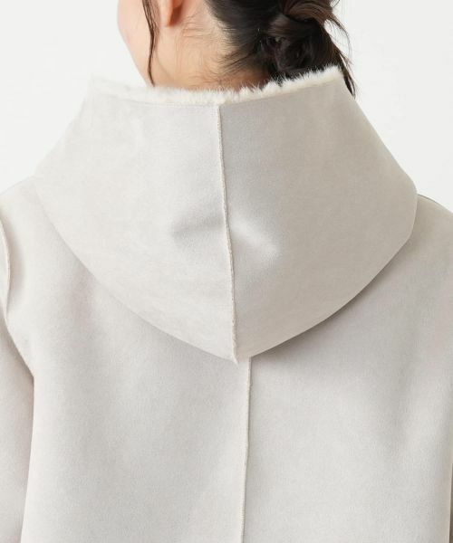 Leilian PLUS HOUSE / レリアンプラスハウス その他アウター | ファー風フードコート【Leilian WHITE LABEL】 | 詳細11