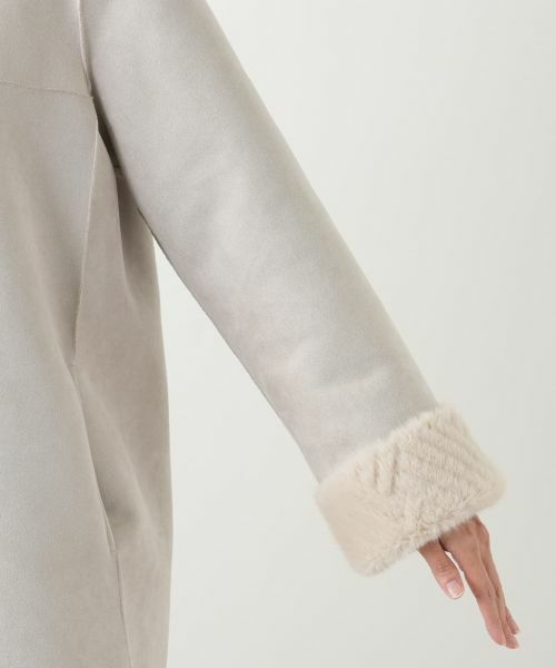 Leilian PLUS HOUSE / レリアンプラスハウス その他アウター | ファー風フードコート【Leilian WHITE LABEL】 | 詳細13