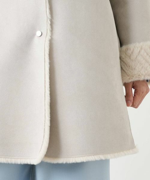 Leilian PLUS HOUSE / レリアンプラスハウス その他アウター | ファー風フードコート【Leilian WHITE LABEL】 | 詳細14