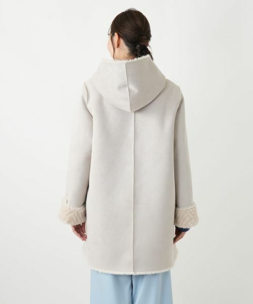 Leilian PLUS HOUSE / レリアンプラスハウス その他アウター | ファー風フードコート【Leilian WHITE LABEL】 | 詳細9