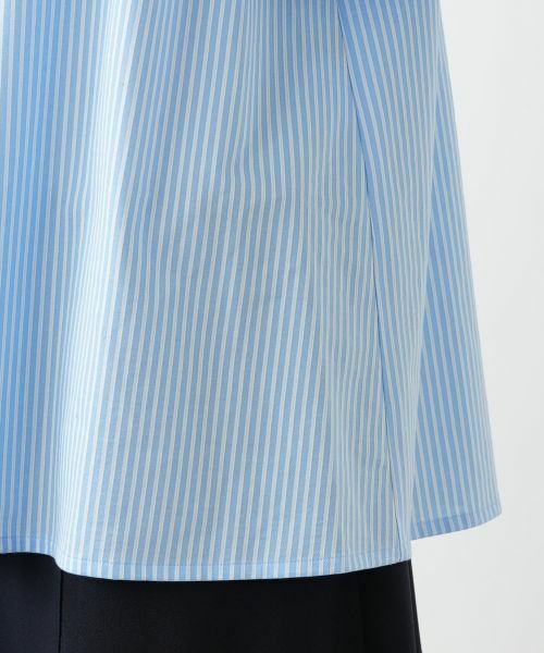 Leilian PLUS HOUSE / レリアンプラスハウス シャツ・ブラウス | ストライプ柄コットンシャツブラウス【Leilian WHITE LABEL】 | 詳細11
