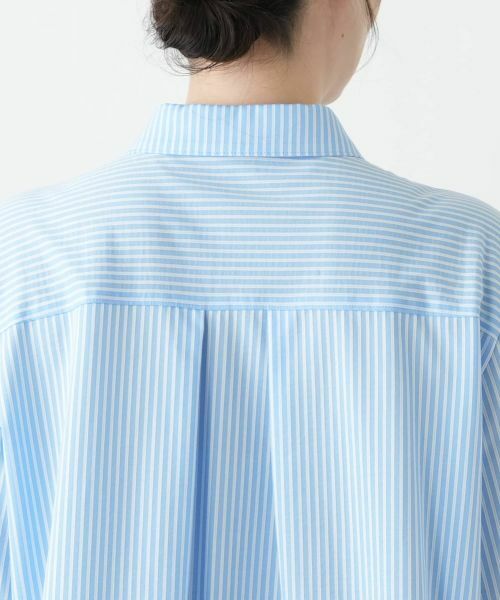 Leilian PLUS HOUSE / レリアンプラスハウス シャツ・ブラウス | ストライプ柄コットンシャツブラウス【Leilian WHITE LABEL】 | 詳細8