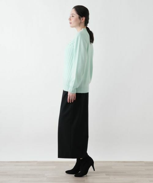 Leilian PLUS HOUSE / レリアンプラスハウス ニット・セーター | 立体模様ハイネックニット | 詳細11