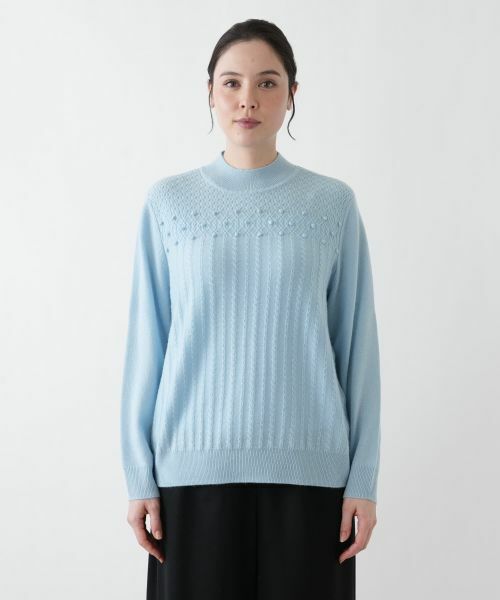 Leilian PLUS HOUSE / レリアンプラスハウス ニット・セーター | 立体模様ハイネックニット | 詳細16
