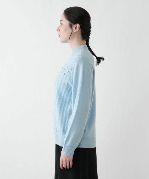 Leilian PLUS HOUSE / レリアンプラスハウス ニット・セーター | 立体模様ハイネックニット | 詳細17