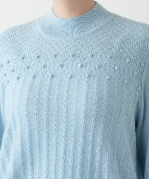Leilian PLUS HOUSE / レリアンプラスハウス ニット・セーター | 立体模様ハイネックニット | 詳細19