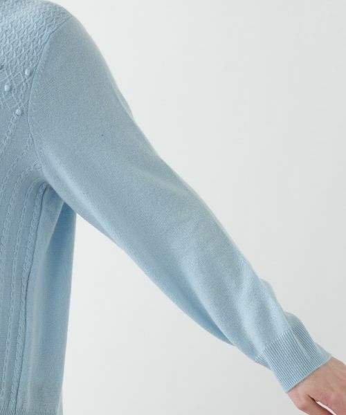 Leilian PLUS HOUSE / レリアンプラスハウス ニット・セーター | 立体模様ハイネックニット | 詳細21