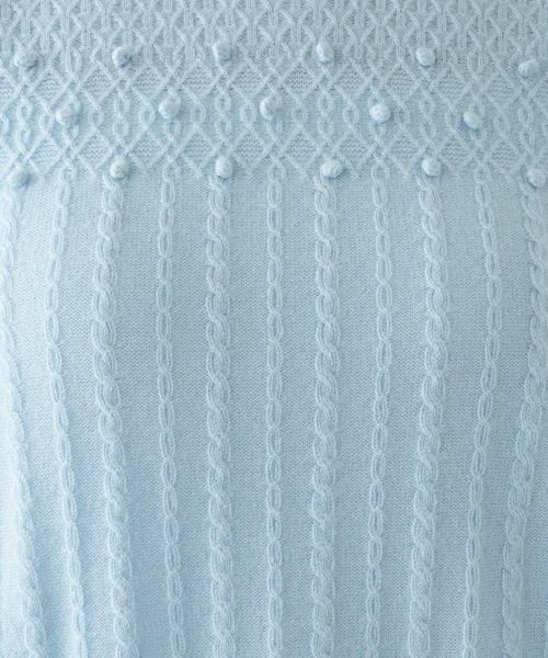 Leilian PLUS HOUSE / レリアンプラスハウス ニット・セーター | 立体模様ハイネックニット | 詳細23