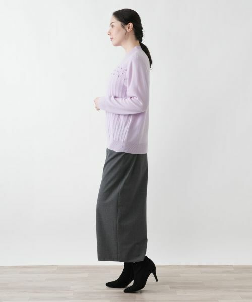 Leilian PLUS HOUSE / レリアンプラスハウス ニット・セーター | 立体模様ハイネックニット | 詳細5