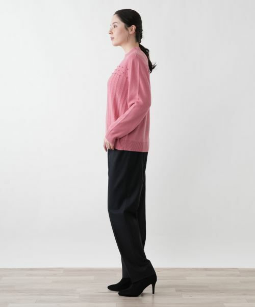 Leilian PLUS HOUSE / レリアンプラスハウス ニット・セーター | 立体模様ハイネックニット | 詳細8