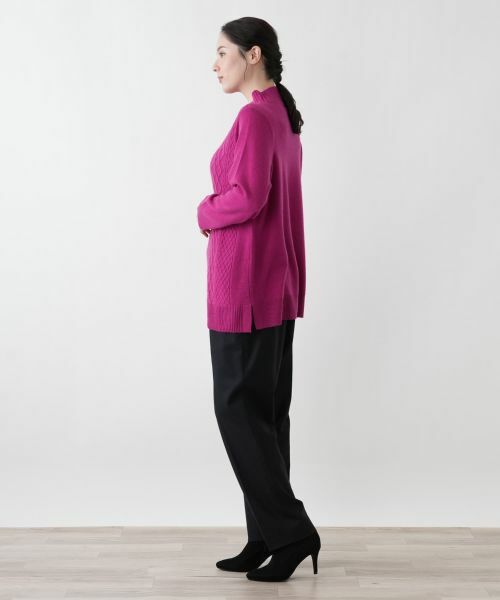 Leilian PLUS HOUSE / レリアンプラスハウス ニット・セーター | 立体編みハイネックニット | 詳細11