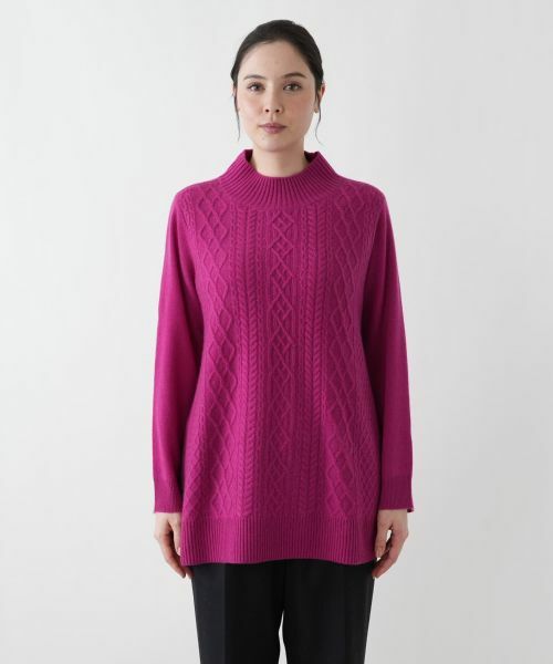 Leilian PLUS HOUSE / レリアンプラスハウス ニット・セーター | 立体編みハイネックニット | 詳細13