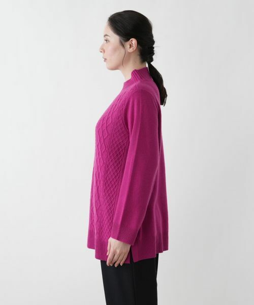 Leilian PLUS HOUSE / レリアンプラスハウス ニット・セーター | 立体編みハイネックニット | 詳細14