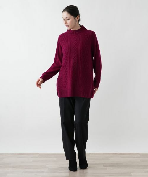 Leilian PLUS HOUSE / レリアンプラスハウス ニット・セーター | 立体編みハイネックニット | 詳細4