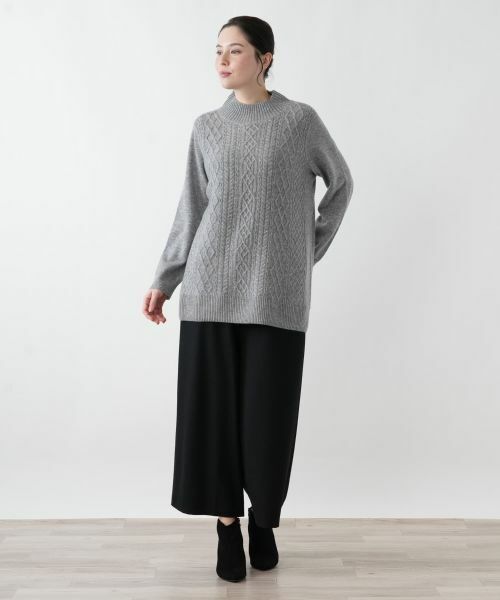 Leilian PLUS HOUSE / レリアンプラスハウス ニット・セーター | 立体編みハイネックニット | 詳細7