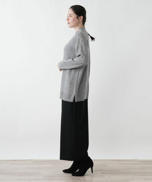 Leilian PLUS HOUSE / レリアンプラスハウス ニット・セーター | 立体編みハイネックニット | 詳細8