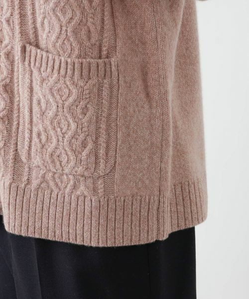 Leilian PLUS HOUSE / レリアンプラスハウス カーディガン・ボレロ | タートルネックケーブルニットカーディガン | 詳細17