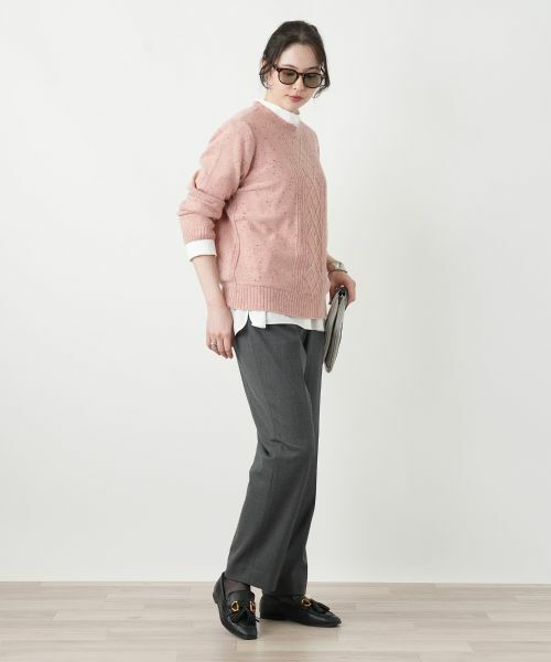 Leilian PLUS HOUSE / レリアンプラスハウス ニット・セーター | 【店舗人気】ラウンドネックニット | 詳細12