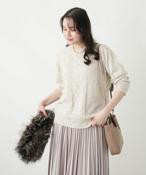 Leilian PLUS HOUSE / レリアンプラスハウス ニット・セーター | 【店舗人気】ラウンドネックニット | 詳細2