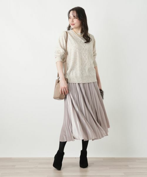 Leilian PLUS HOUSE / レリアンプラスハウス ニット・セーター | 【店舗人気】ラウンドネックニット | 詳細3