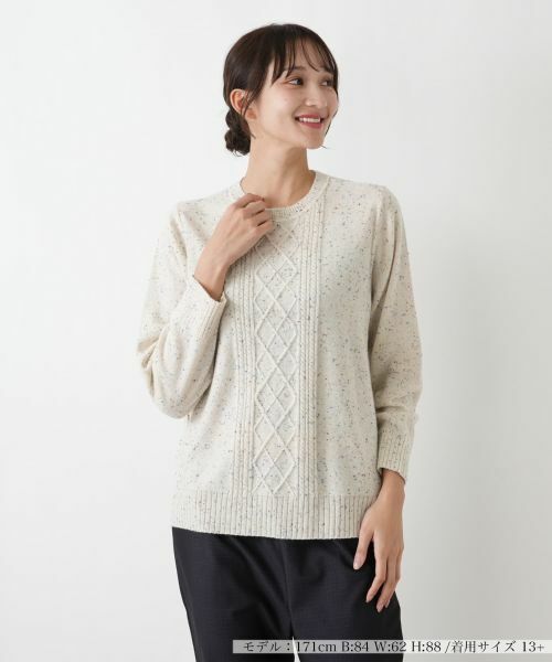 Leilian PLUS HOUSE / レリアンプラスハウス ニット・セーター | 【店舗人気】ラウンドネックニット | 詳細5