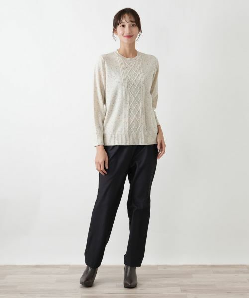 Leilian PLUS HOUSE / レリアンプラスハウス ニット・セーター | 【店舗人気】ラウンドネックニット | 詳細6