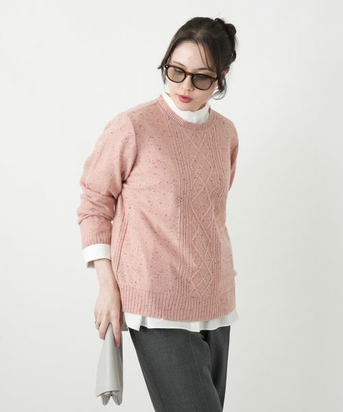 Leilian PLUS HOUSE / レリアンプラスハウス ニット・セーター | 【店舗人気】ラウンドネックニット | 詳細9