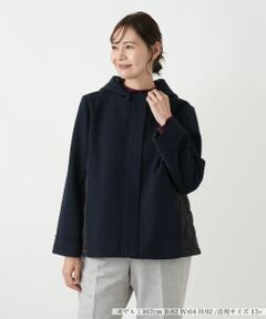 Leilian PLUS HOUSE / レリアンプラスハウス テーラードジャケット | フードブルゾン【Leilian WHITE LABEL】