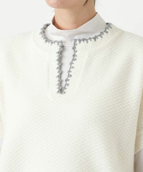 Leilian PLUS HOUSE / レリアンプラスハウス テーラードジャケット | キーネックニットベスト【Leilian WHITE LABEL】 | 詳細10