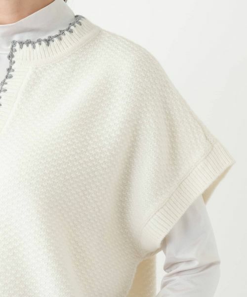 Leilian PLUS HOUSE / レリアンプラスハウス テーラードジャケット | キーネックニットベスト【Leilian WHITE LABEL】 | 詳細12