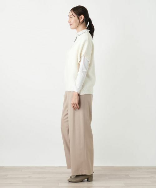 Leilian PLUS HOUSE / レリアンプラスハウス テーラードジャケット | キーネックニットベスト【Leilian WHITE LABEL】 | 詳細5