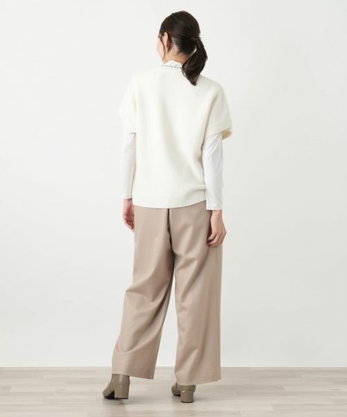 Leilian PLUS HOUSE / レリアンプラスハウス テーラードジャケット | キーネックニットベスト【Leilian WHITE LABEL】 | 詳細6