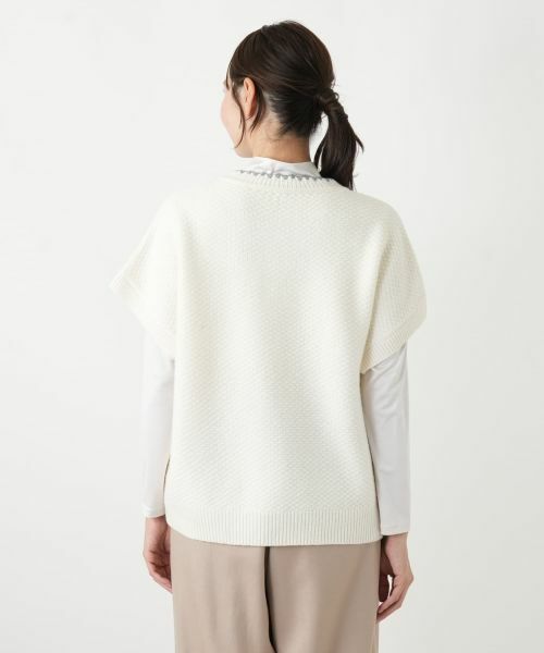 Leilian PLUS HOUSE / レリアンプラスハウス テーラードジャケット | キーネックニットベスト【Leilian WHITE LABEL】 | 詳細9