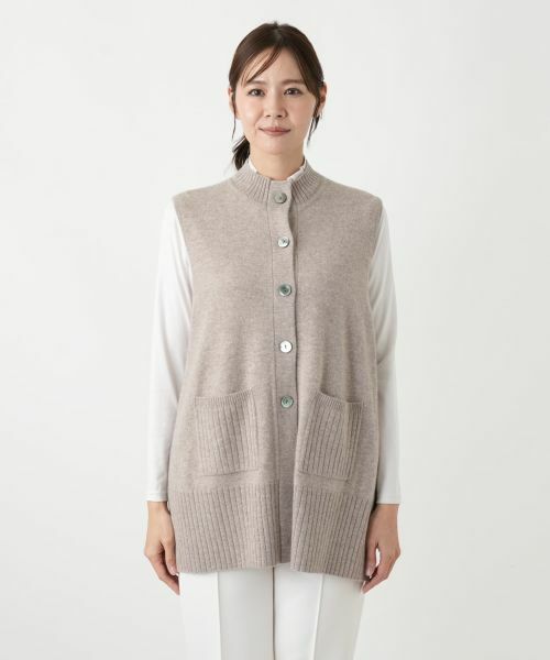 Leilian PLUS HOUSE / レリアンプラスハウス テーラードジャケット | カシミヤニットベスト【Leilian WHITE LABEL】 | 詳細10