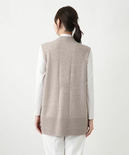 Leilian PLUS HOUSE / レリアンプラスハウス テーラードジャケット | カシミヤニットベスト【Leilian WHITE LABEL】 | 詳細12