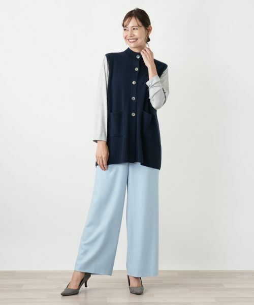 Leilian PLUS HOUSE / レリアンプラスハウス テーラードジャケット | カシミヤニットベスト【Leilian WHITE LABEL】 | 詳細4