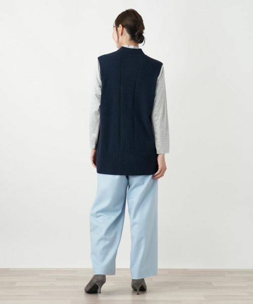 Leilian PLUS HOUSE / レリアンプラスハウス テーラードジャケット | カシミヤニットベスト【Leilian WHITE LABEL】 | 詳細6